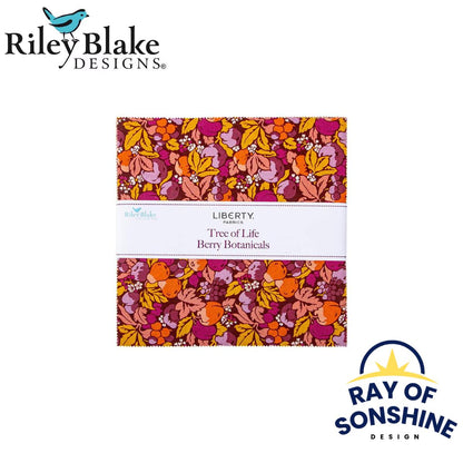 Liberty Tree of Life Berry Botanicals Layer Cake 10" Stacker Bundle - Riley Blake Designs - 42 piece Precut - 10-TREELIFEC-42