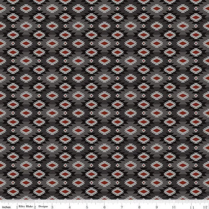Pine Grove Geometric Gray - C15936-GRAY - Riley Blake Designs - Outdoor Fabric - Cotton Fabric by the yard