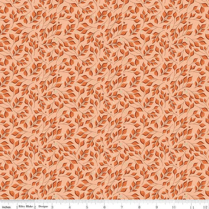 Curated Blooms Leaves Blush - C15343-BLUSH - Riley Blake Designs - Cotton Fabric by the yard