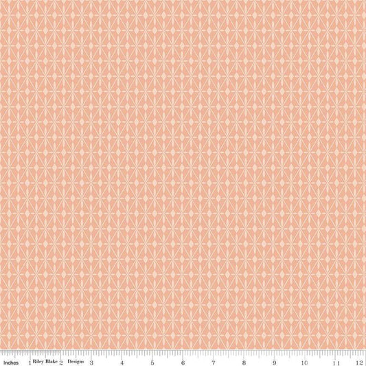 Curated Blooms Mosaic Diamonds Blush - C15344-BLUSH - Riley Blake Designs - Cotton Fabric by the yard