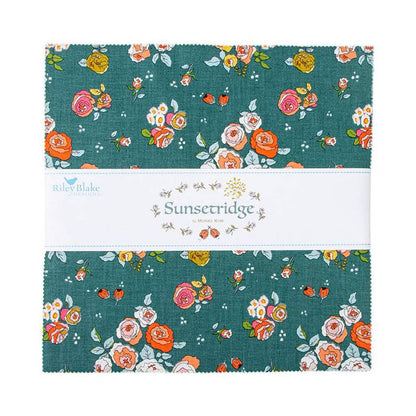 Sunsetridge Layer Cake 10" Stacker Bundle - Riley Blake Designs - 42 piece Precut - 10-15730-42 - Floral Fabric