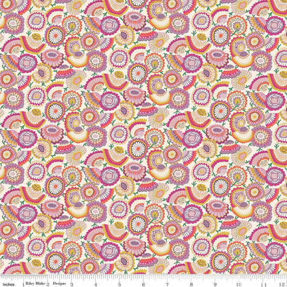 Liberty Fabrics - Flower Shop Lasenby Bloom A - Quilting Cotton - 01667416A - Liberty of London by the Yard - Riley Blake