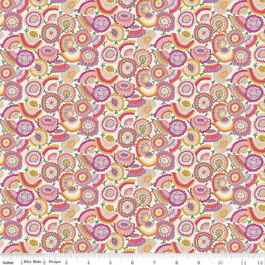 Liberty Fabrics - Flower Shop Lasenby Bloom A - Quilting Cotton - 01667416A - Liberty of London by the Yard - Riley Blake