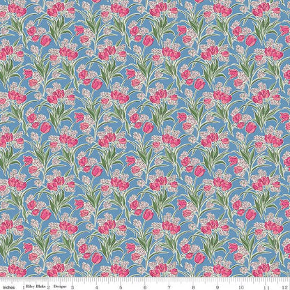 Liberty Fabrics - Flower Shop Florists' Flowers A - Quilting Cotton - 01667412A - Liberty of London by the Yard - Riley Blake
