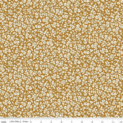 Liberty Fabrics -Denim Florals Dainty Meadow A - Quilting Cotton - 01667401A - Liberty of London by the Yard - Riley Blake