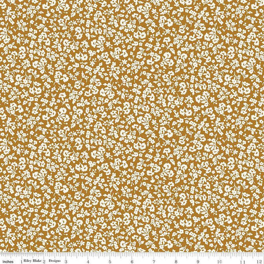 Liberty Fabrics -Denim Florals Dainty Meadow A - Quilting Cotton - 01667401A - Liberty of London by the Yard - Riley Blake