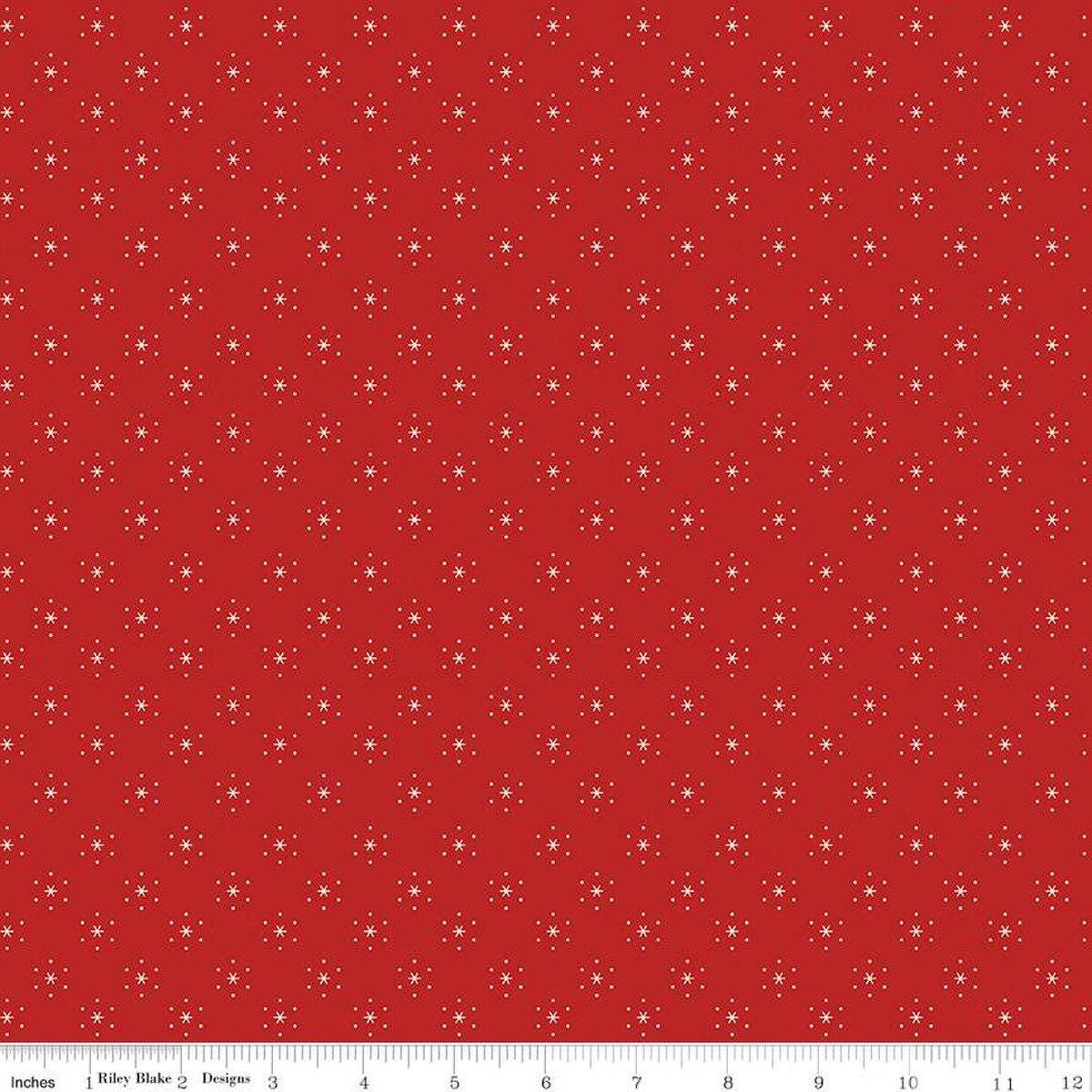 Americana Sparkle Schoolhouse - C16086-SCHOOL - Riley Blake Designs - Lori Holt - Cotton Fabric by the yard