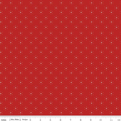 Americana Sparkle Schoolhouse - C16086-SCHOOL - Riley Blake Designs - Lori Holt - Cotton Fabric by the yard