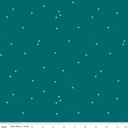 Dainty Daisy Jade - Riley Blake Designs Basic Fabric - Cotton Fabric by the yard - C665-JADE