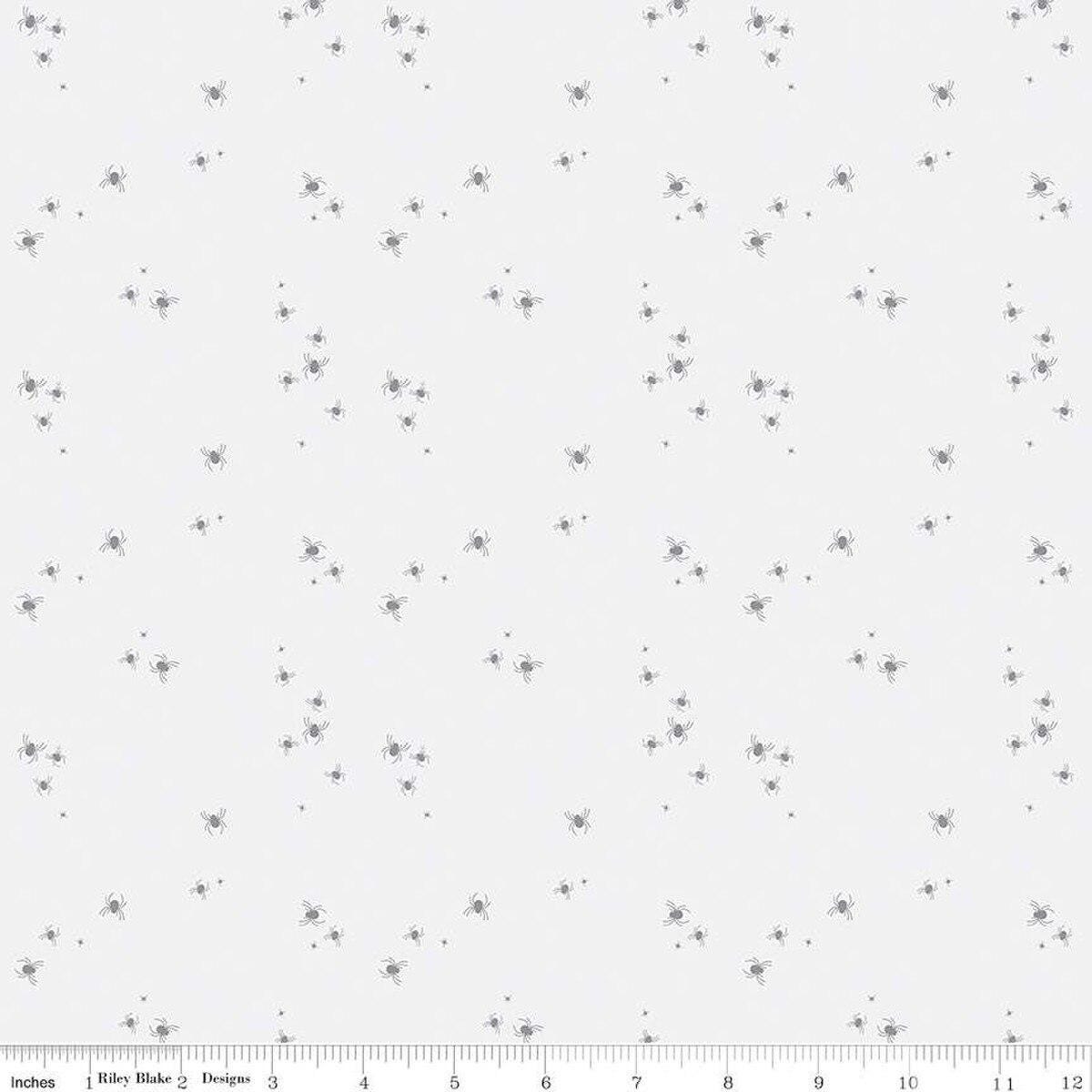 Little Witch Spider Dots Smoke - C14566-SMOKE - Riley Blake Designs - Halloween Fabric - Cotton Fabric by the yard