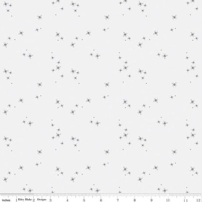 Little Witch Spider Dots Smoke - C14566-SMOKE - Riley Blake Designs - Halloween Fabric - Cotton Fabric by the yard