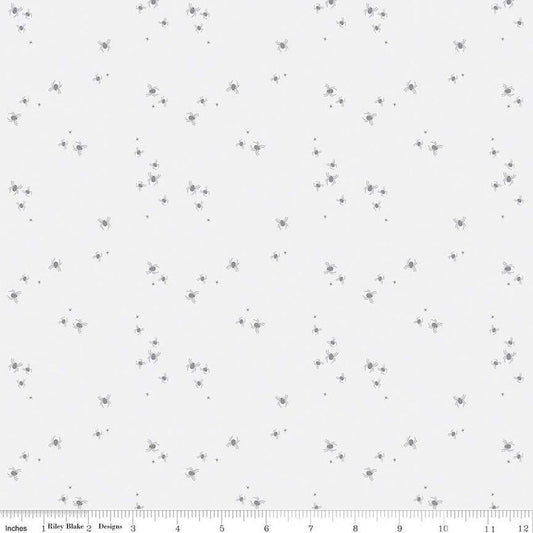 Little Witch Spider Dots Smoke - C14566-SMOKE - Riley Blake Designs - Halloween Fabric - Cotton Fabric by the yard