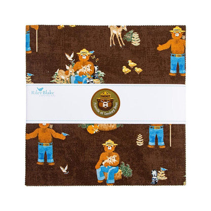 Friends of Smokey Bear Layer Cake 10" Stacker Bundle - Riley Blake Designs - 42 piece Precut Pre cut - Quilting Cotton Fabric - 10-16500-42