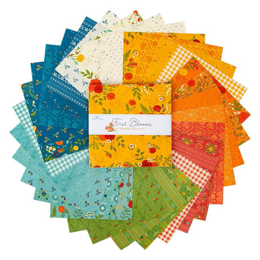 First Blooms Layer Cake 10" Stacker Bundle - Riley Blake Designs - 42 piece Precut - 10-16320-42 - Floral Fabric