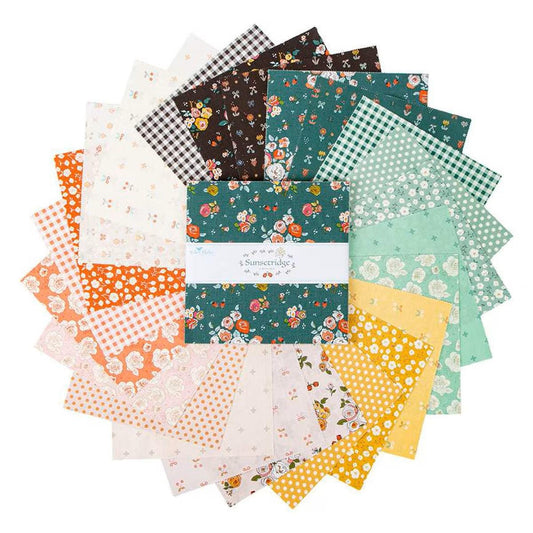Sunsetridge Layer Cake 10" Stacker Bundle - Riley Blake Designs - 42 piece Precut - 10-15730-42 - Floral Fabric