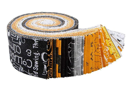 Costume Maker's Act II Rolie Polie - Jelly Roll - (40) 2.5" x 42" Strips - Riley Blake Designs - Halloween - RP-16000-40