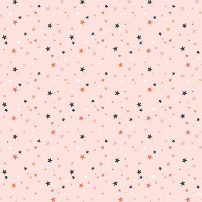 Hey Pumpkin Stars Blush- Riley Blake Designs - Cotton Fabric by the yard - C16037-BLUSH - Halloween Fabric