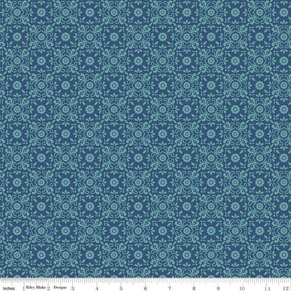 Americana Justice Dark Denim - C16095-DKDENIM - Riley Blake Designs - Lori Holt - Cotton Fabric by the yard