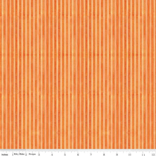 Ghoul Friends Stripes Orange - C16056-ORANGE - Riley Blake Designs - Halloween Fabric - Cotton Fabric by the yard