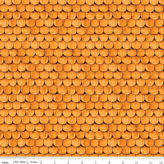 Pumpkin Patch Raise the Rooftop Orange- Riley Blake Designs - Cotton Fabric by the yard - C14577-ORANGE - Halloween Fabric