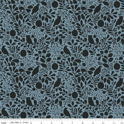 Trick or Treat Silhouette Dusk - C15963-DUSK - Riley Blake Designs - Halloween Fabric - Cotton Fabric by the yard