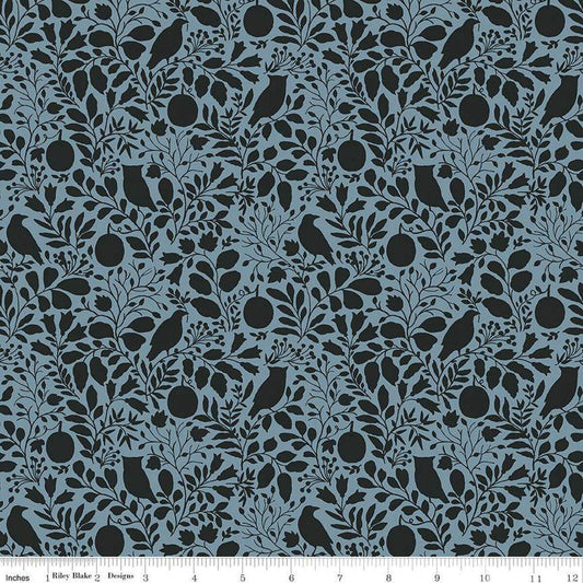 Trick or Treat Silhouette Dusk - C15963-DUSK - Riley Blake Designs - Halloween Fabric - Cotton Fabric by the yard