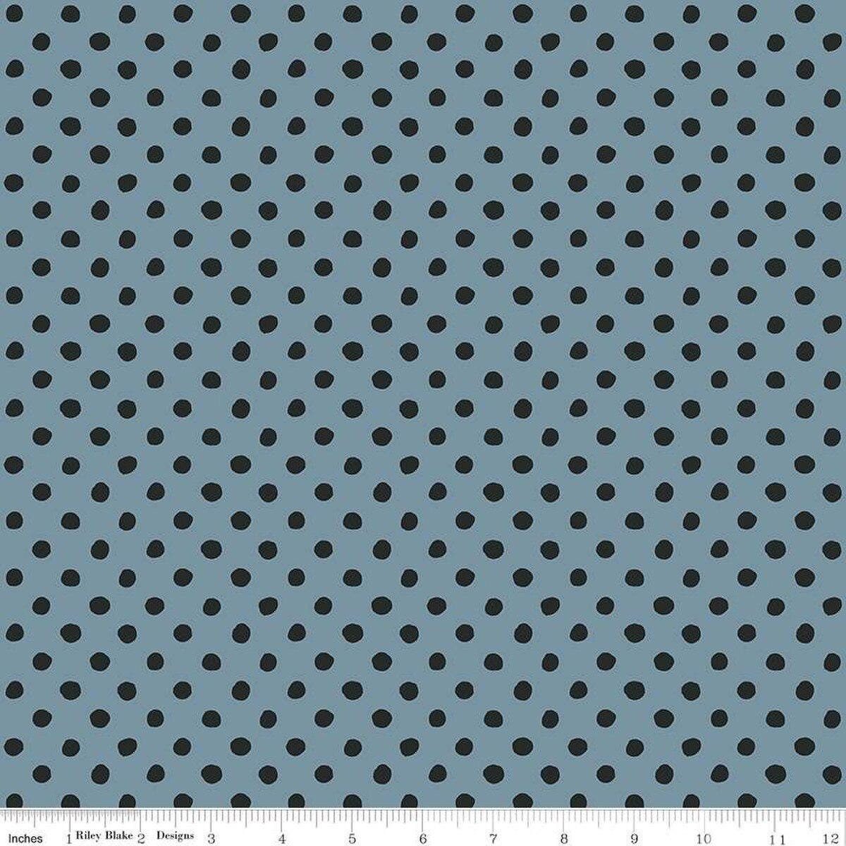Trick or Treat Dots Dusk - C15966-DUSK - Riley Blake Designs - Halloween Fabric - Cotton Fabric by the yard