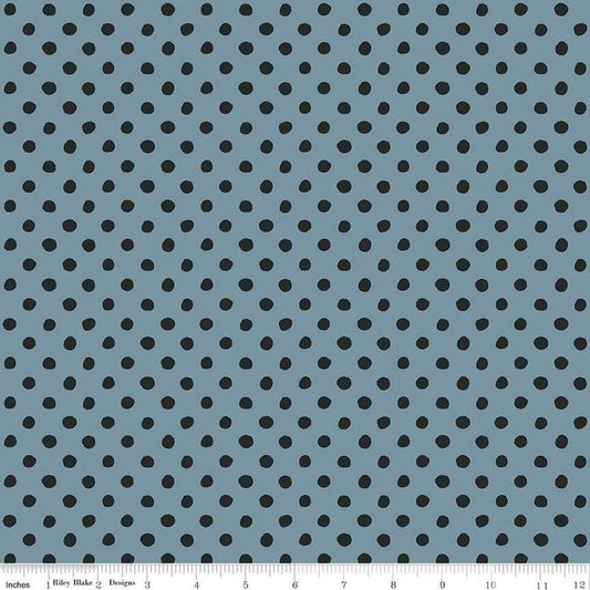 Trick or Treat Dots Dusk - C15966-DUSK - Riley Blake Designs - Halloween Fabric - Cotton Fabric by the yard