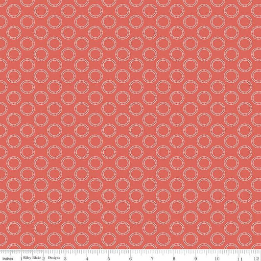 Thomas & Friends™ Sodor Railway Round the Track Red - Riley Blake Designs - Cotton Fabric by the yard - C15083-RED