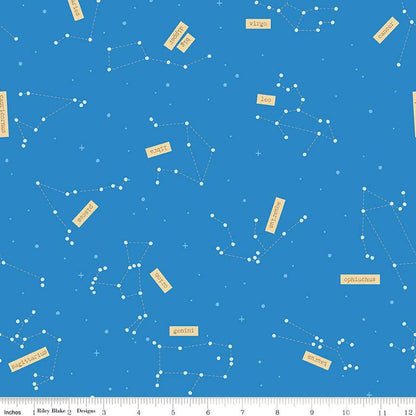 Outer Space by NASA Constellations Cobalt - Riley Blake Designs - Cotton Fabric by the yard - C15483-COBALT
