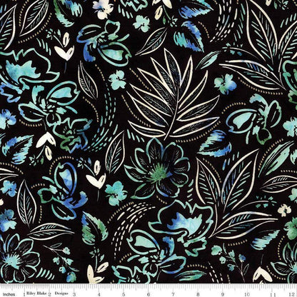 Expressions Batiks Chalk & Charcoal Stardust Splash - Riley Blake Designs - Cotton Fabric by the Yard - BT23070-287