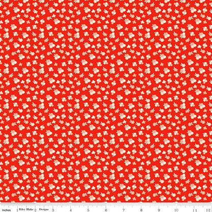 You & Me Tossed Floral Red - Riley Blake Designs - Cotton Fabric by the yard - C15404-RED