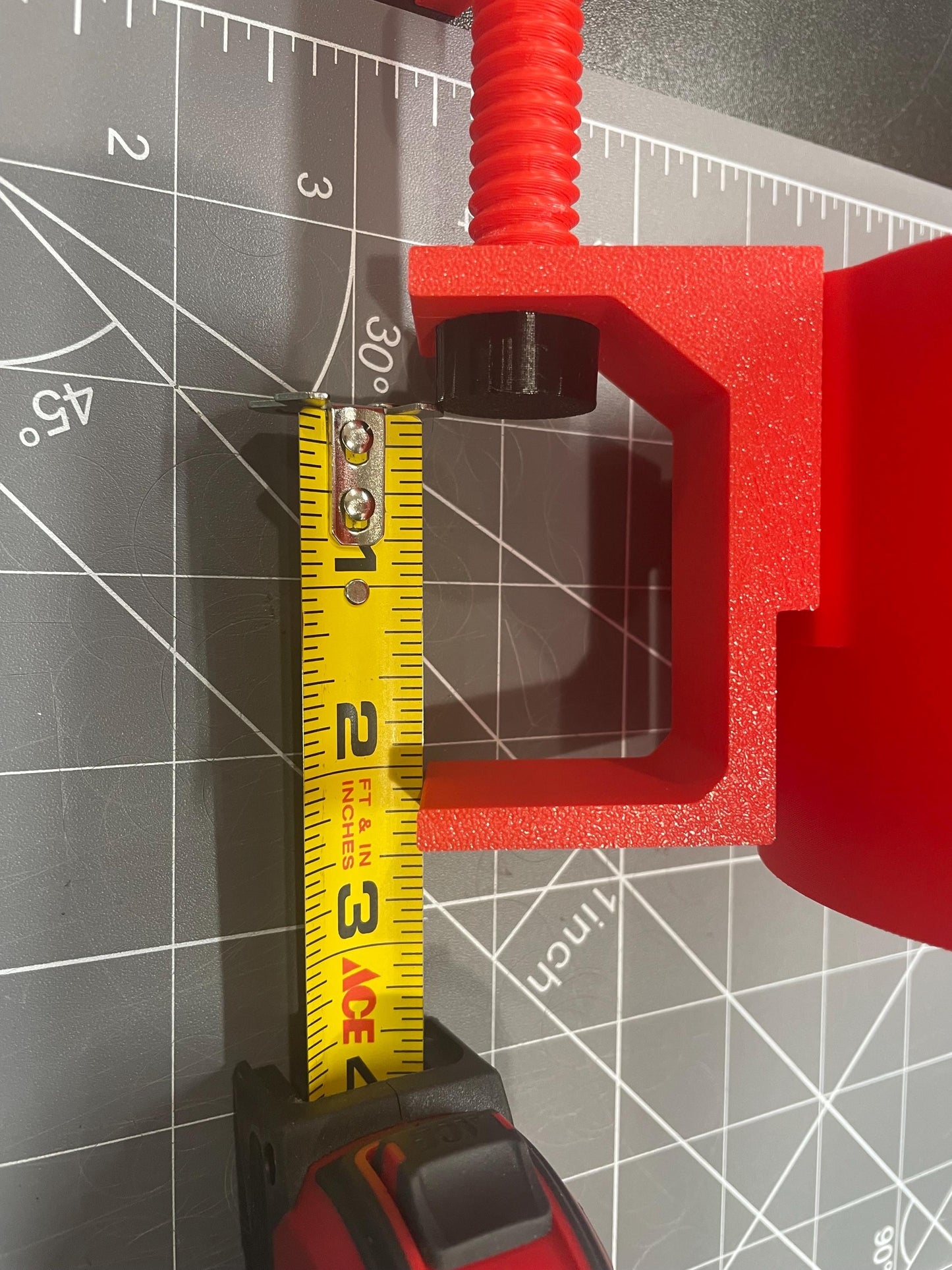Handy Bin Organizer- Clamp on table Organizer for Quilting, Crafting, Cutting - Available in 11 Colors. Pinking Shears or large scissors