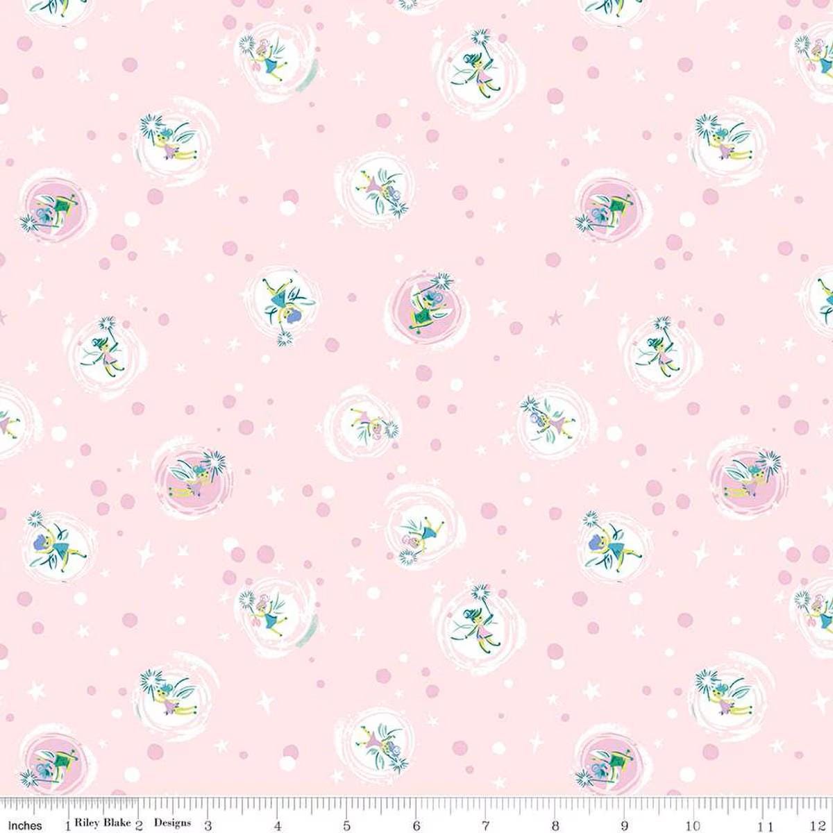Forever Neverland Tink Pink - C15904-PINK - Riley Blake Designs - Tinkerbell - Cotton Fabric by the yard
