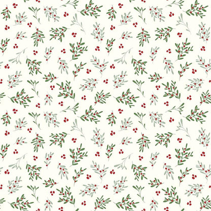 Mistletoe & Holly Mistletoe Cloud - Riley Blake Designs - Cotton Fabric by the Yard - C16403-CLOUD