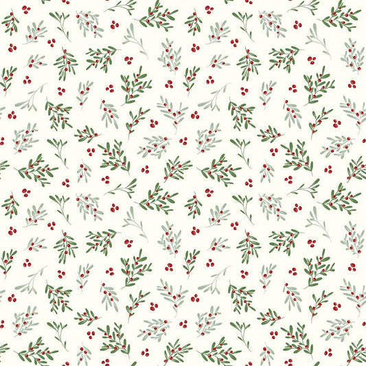 Mistletoe & Holly Mistletoe Cloud - Riley Blake Designs - Cotton Fabric by the Yard - C16403-CLOUD