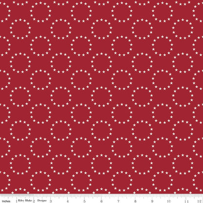 Independence 13 Colonies Cherry Tart Riley Blake Designs Quilting Fabric by the Yard - Ray of Sonshine Design
