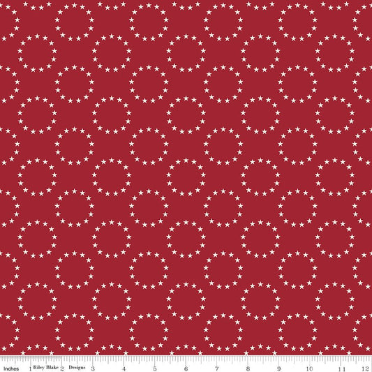 Independence 13 Colonies Cherry Tart Riley Blake Designs Quilting Fabric by the Yard - Ray of Sonshine Design