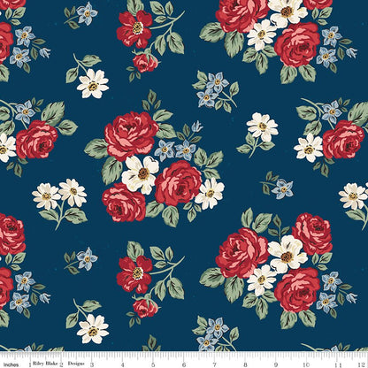 Independence Floral Oxford Riley Blake Designs Quilting Cotton Fabric by the Yard - Ray of Sonshine Design