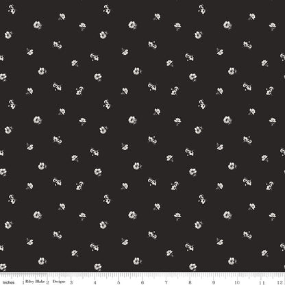 Ink & Ivory Ditsy Ink Riley Blake Quilting Fabric by the Yard - Ray of Sonshine Design