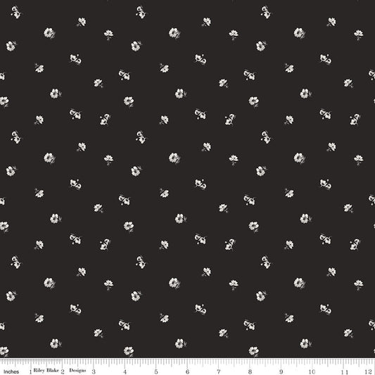 Ink & Ivory Ditsy Ink Riley Blake Quilting Fabric by the Yard - Ray of Sonshine Design