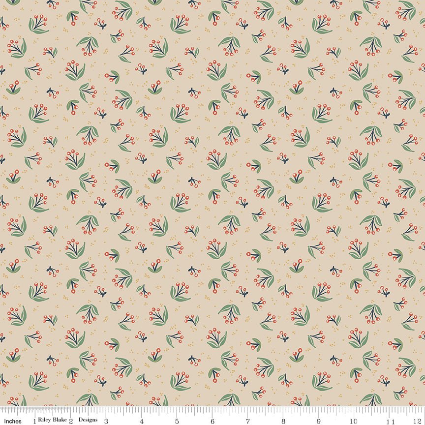 Ivy Reese Berry Branches Latte - Ray of Sonshine Design