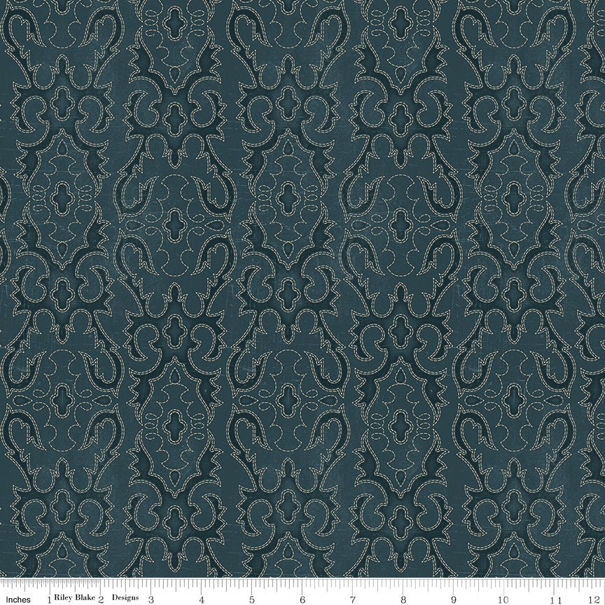 John Wayne American West Boot Stitching Navy – Riley Blake Quilting Cotton by the Yard - Ray of Sonshine Design