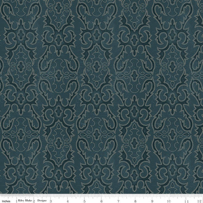 John Wayne American West Boot Stitching Navy – Riley Blake Quilting Cotton by the Yard - Ray of Sonshine Design