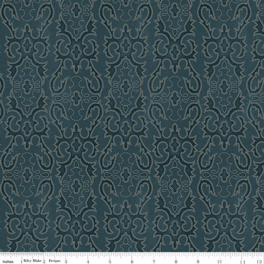 John Wayne American West Boot Stitching Navy – Riley Blake Quilting Cotton by the Yard - Ray of Sonshine Design