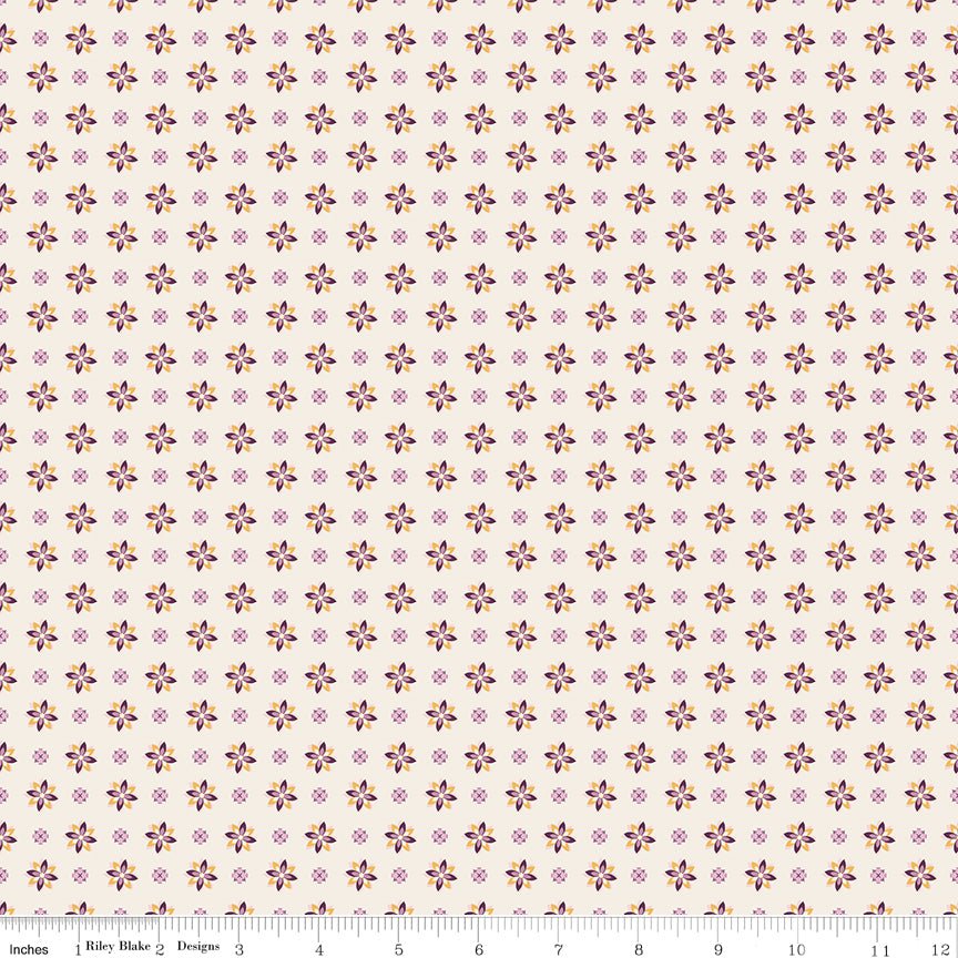 Juju's Petals Calico Cream - Ray of Sonshine Design