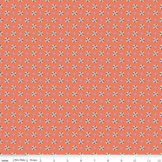 Juju's Petals Calico Orange - Ray of Sonshine Design