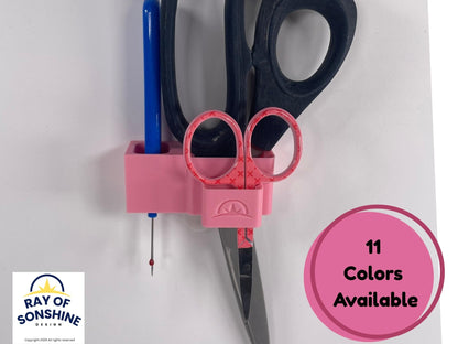 Large and Small Scissor Holder with Seam Picker for Sewing Machine, Quilt Machines or just hang on the wall or anywhere - Ray of Sonshine Design