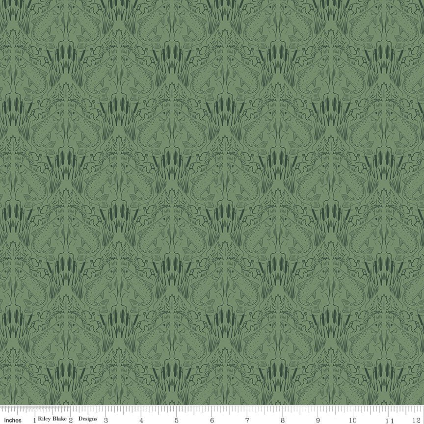 Let’s Wander First Catch Sage – Riley Blake Quilting Cotton Fabric by the Yard - Ray of Sonshine Design