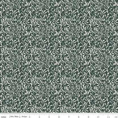 Let's Wander Leaflets Forest - Riley Blake Quilting Cotton Fabric (C16884 - FOREST) - Ray of Sonshine Design